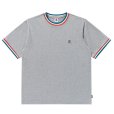 画像1: BlackEyePatch/SMALL OG LABEL RIB KNITTED TEE（HEATHER GRAY） (1)