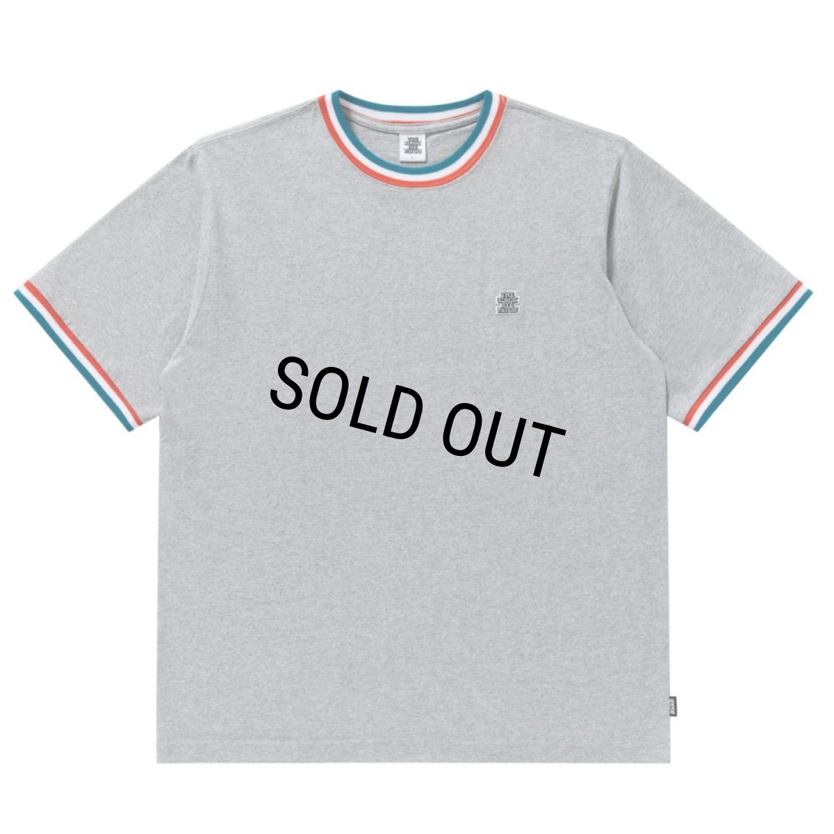 画像1: BlackEyePatch/SMALL OG LABEL RIB KNITTED TEE（HEATHER GRAY） (1)