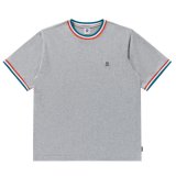 BlackEyePatch/SMALL OG LABEL RIB KNITTED TEE（HEATHER GRAY）