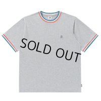 BlackEyePatch/SMALL OG LABEL RIB KNITTED TEE（HEATHER GRAY）