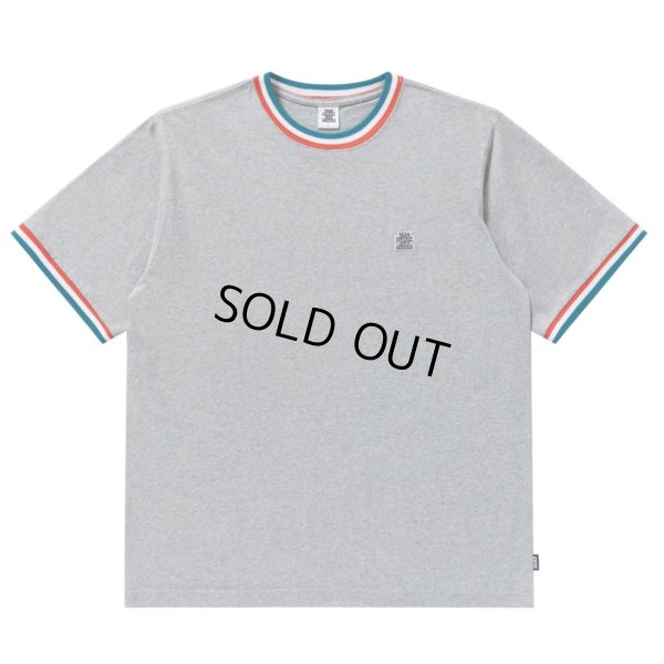画像1: BlackEyePatch/SMALL OG LABEL RIB KNITTED TEE（HEATHER GRAY）