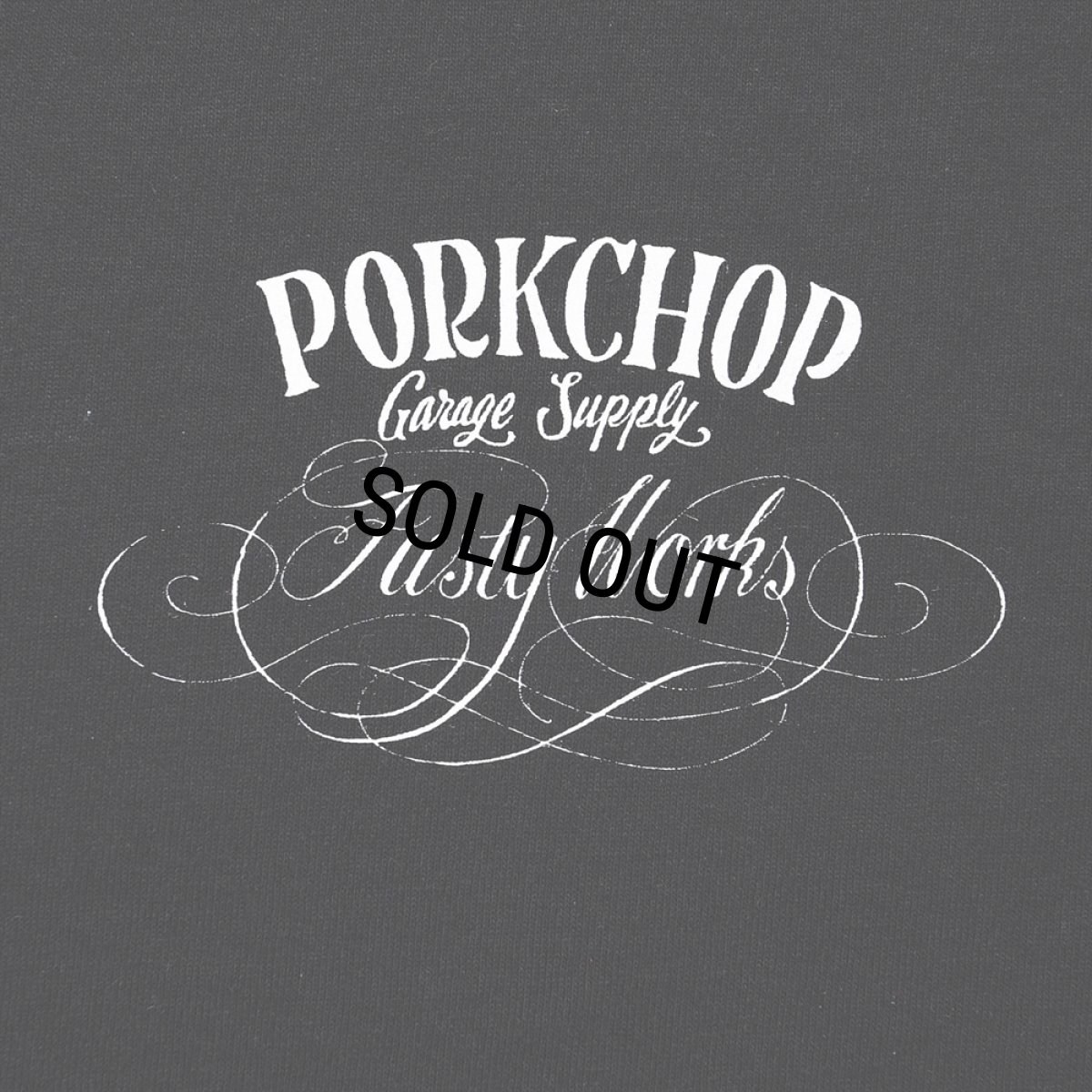 画像4: PORKCHOP/F-100 L/S TEE（BLACK）［プリント長袖T-24春夏］ (4)