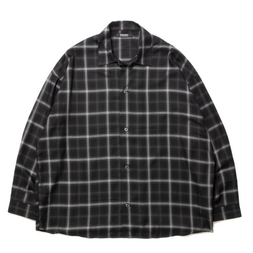 他の写真1: ROTTWEILER/R9 CHECK SHIRT（BLACK） 【40%OFF】［チェックオープンカラーシャツ-23秋冬］