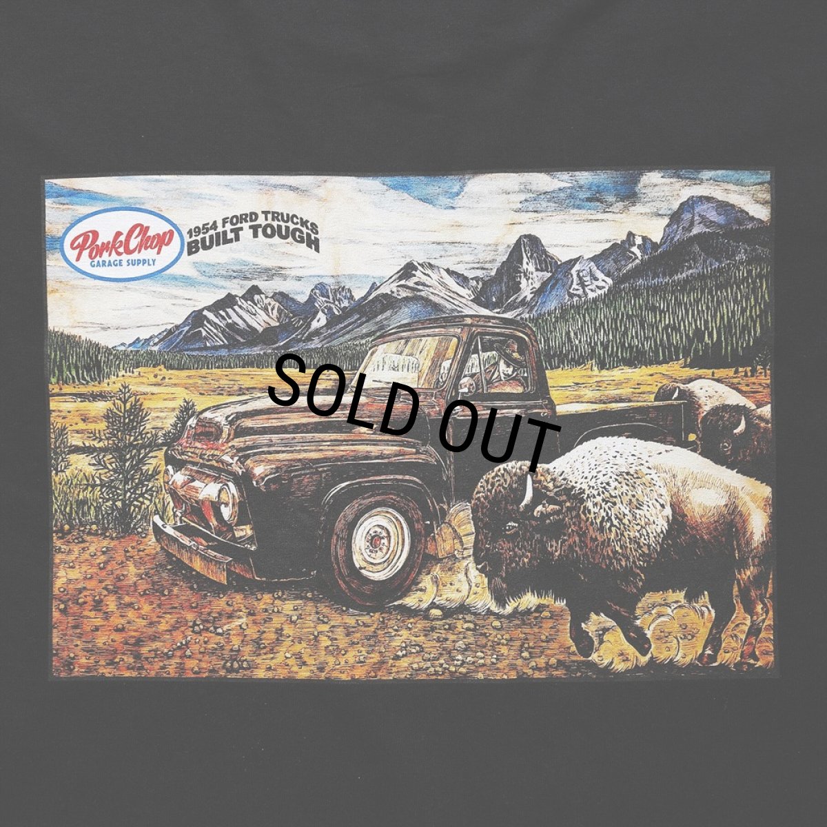 画像5: PORKCHOP/F-100 L/S TEE（BLACK）［プリント長袖T-24春夏］ (5)