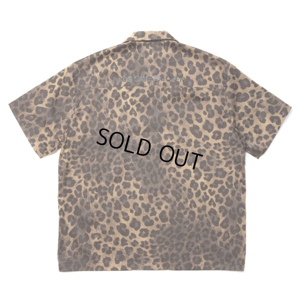 画像2: 【40%OFF】ROTTWEILER/R9 LEOPARD S/S SHIRT（BEIGE）［レオパードシャツ-24春夏］