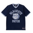 画像1: BlackEyePatch/BULLDOG V NECK GAME SHIRT（NAVY） (1)