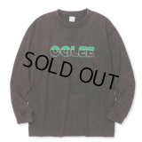 CALEE/CALEE LOGO POWDER BLEACH DROP SHOULDER L/S TEE（USED BLACK） 【30%OFF】［パウダーブリーチ長袖T-24春夏］