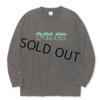 CALEE/CALEE LOGO POWDER BLEACH DROP SHOULDER L/S TEE（USED BLACK） 【30%OFF】［パウダーブリーチ長袖T-24春夏］