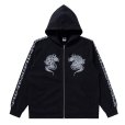 画像1: BlackEyePatch/KANJI TAPED DRAGON ZIP HOODIE（BLACK） (1)