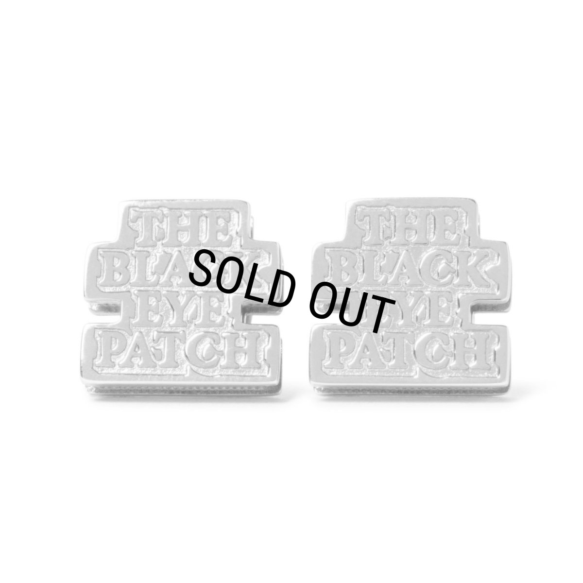 画像1: BlackEyePatch/OG LABEL EARRING（PAIR）（SILVER） (1)