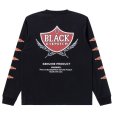 画像1: BlackEyePatch/SWEET CIGAR LABEL L/S TEE（BLACK） (1)