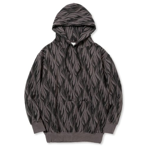 他の写真1: CALEE/FEATER PATTERN PULLOVER HD（CHARCOAL） 【40%OFF】［フェザー柄プルオーバーパーカー-23秋冬］