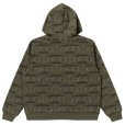 画像2: BlackEyePatch/DOLLAR BILL COVERED ZIP HOODIE（OLIVE） (2)