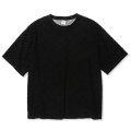 【40%OFF】CALEE/PILE JACQUARD DROP SHOULDER CS（BLACK）［パイルジャガードカットソー-24春夏］