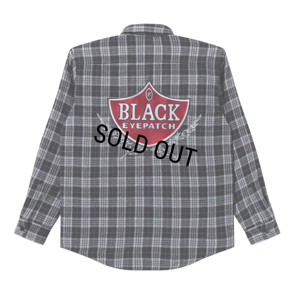画像2: BlackEyePatch/SWEET CIGAR QUILTED FLANNEL SHIRT（BLACK） (2)