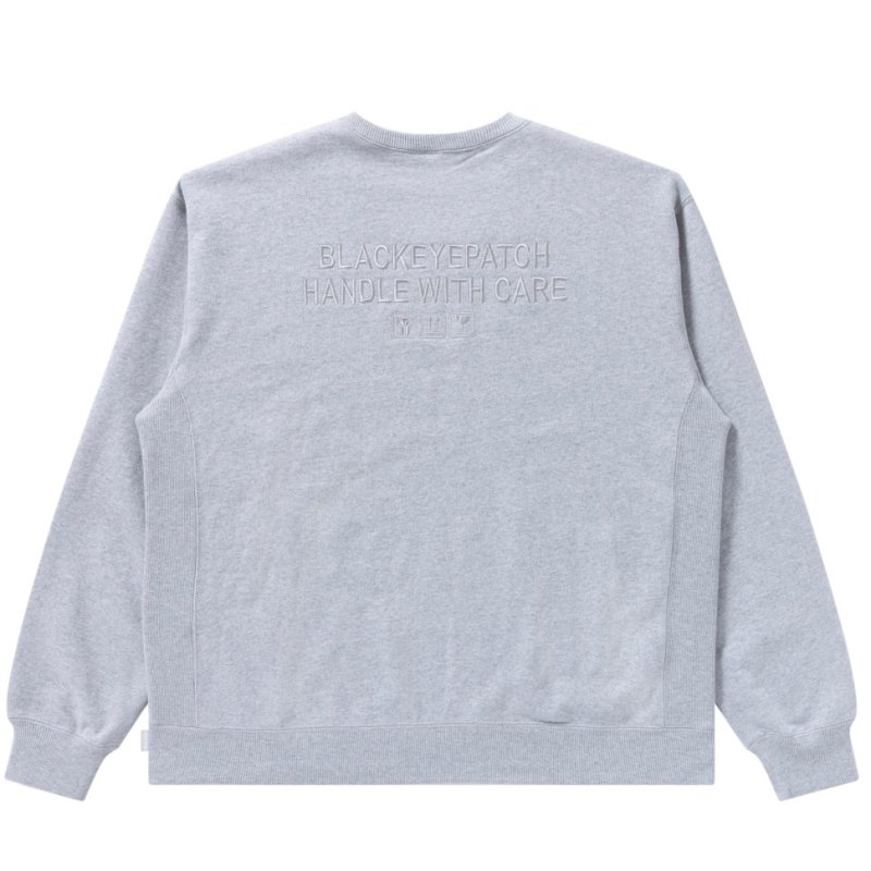 画像2: BlackEyePatch/HWC SAME COLORED CREW SWEAT（HEATHER GRAY）