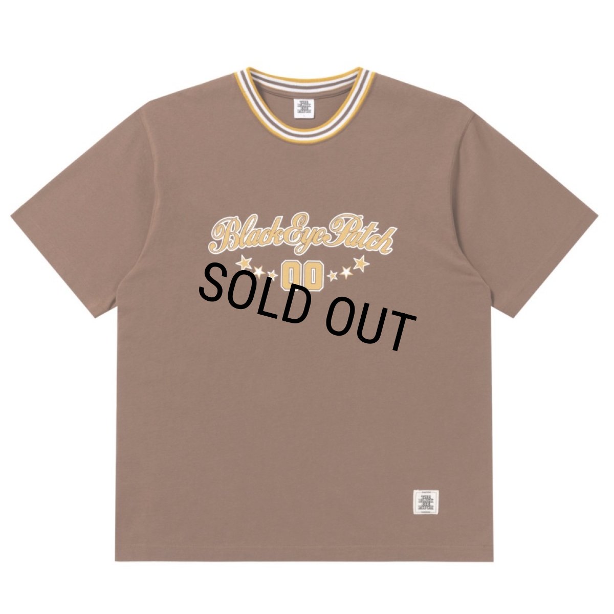 画像1: BlackEyePatch/SPORTY SCRIPT LOGO TEE（BROWN） (1)