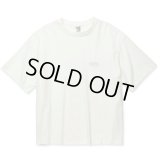 【30%OFF】CALEE/EMBROIDERY DROP SHOULDER S/S TEE（WHITE）［ドロップショルダー刺繍T-24春夏］