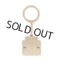 BlackEyePatch/RHINESTONED OG LABEL PLATED KEYCHAIN（GOLD）