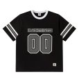 画像1: BlackEyePatch/DOUBLE O FOOTBALL TEE（BLACK） (1)