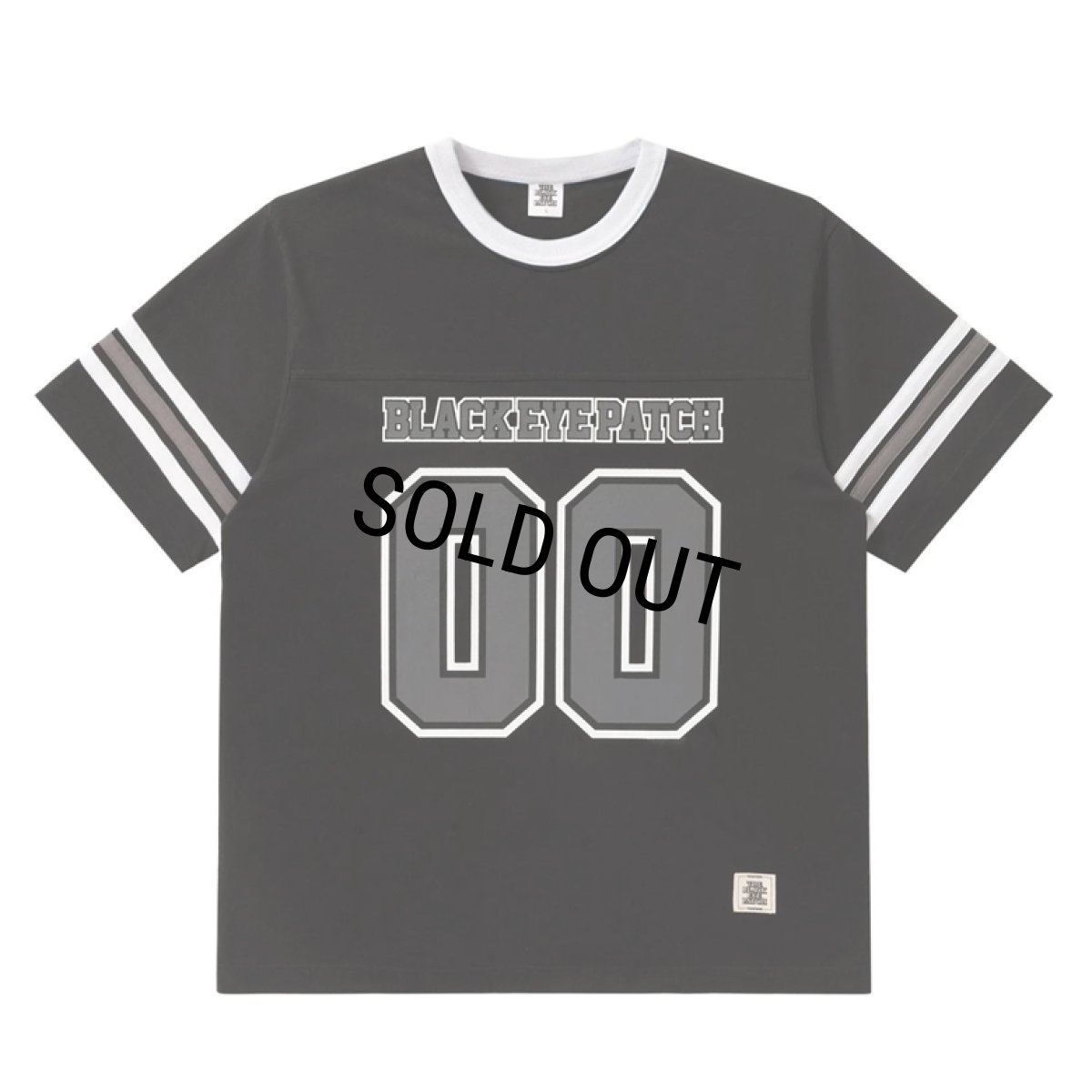 画像1: BlackEyePatch/DOUBLE O FOOTBALL TEE（BLACK） (1)