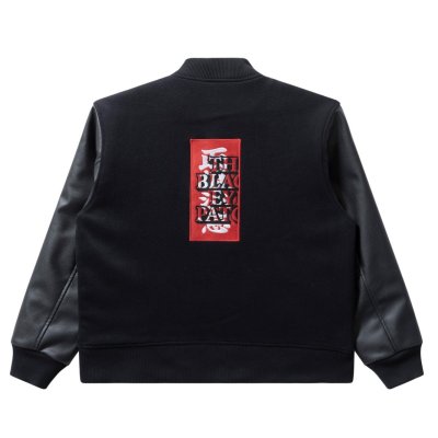 画像2: BlackEyePatch/KANJI LOGO HWC LABEL VARSITY JACKET（BLACK）