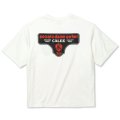 【40%OFF】CALEE/DROP SHOULDER S.V.D.S.H LOGO TEE ＜NATURALLY PAINT DESIGN＞（WHITE）［ドロップショルダープリントT-24春夏］