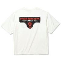【30%OFF】CALEE/DROP SHOULDER S.V.D.S.H LOGO TEE ＜NATURALLY PAINT DESIGN＞（WHITE）［ドロップショルダープリントT-24春夏］