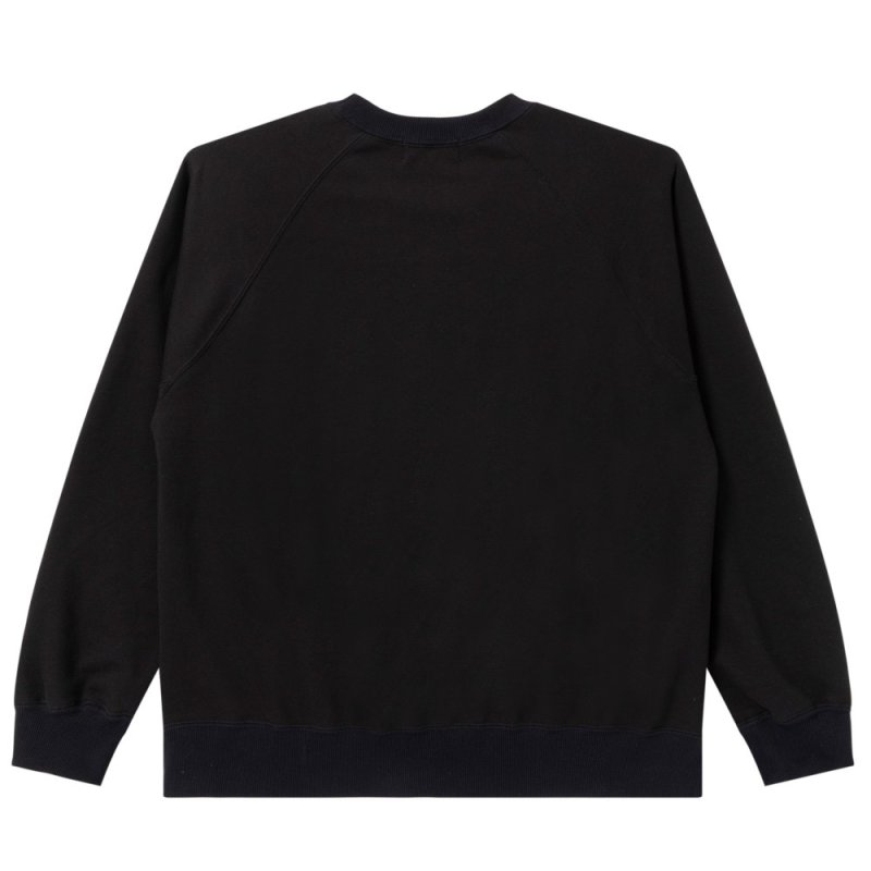 画像2: BlackEyePatch/OE LOGO RAGLAN CREW SWEAT(BLACK)