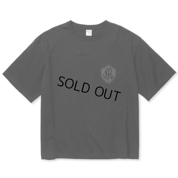 画像2: 【40%OFF】CALEE/DROP SHOULDER S.V.D.S.H LOGO TEE ＜NATURALLY PAINT DESIGN＞（BLACK）［ドロップショルダープリントT-24春夏］