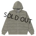 BlackEyePatch/DOLLAR BILL COVERED ZIP HOODIE（OLIVE）