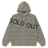 BlackEyePatch/DOLLAR BILL COVERED ZIP HOODIE（OLIVE）