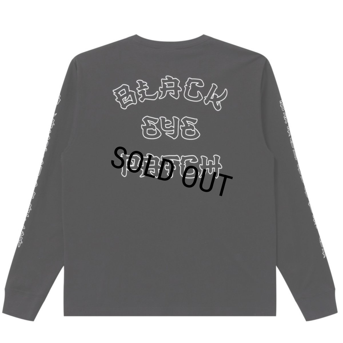 画像2: BlackEyePatch/KANJI LOGO L/S TEE(BLACK) (2)
