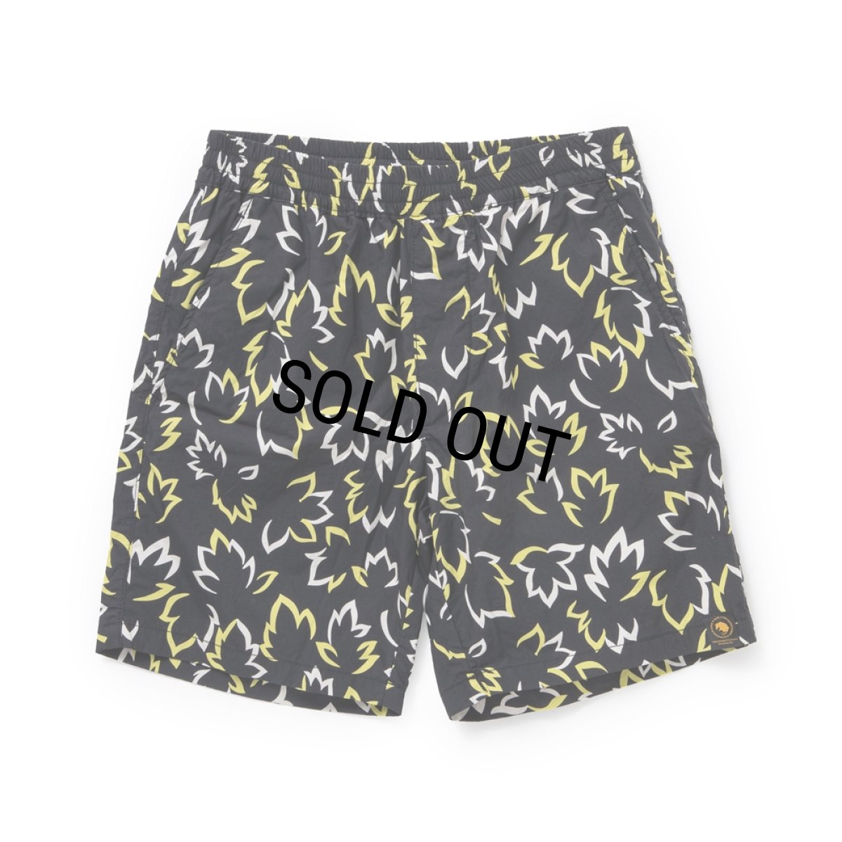 画像1: RATS/LEAF COTTON SHORTS（BLACK）［リーフコットンショーツ-24春夏］ (1)