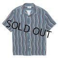 CALEE/R/P ZIGZAG STRIPE SH（NAVY）［ジグザグストライプシャツ-24春夏］