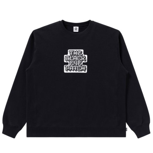 他の写真1: BlackEyePatch/KANJI LABEL TYPEFACE CREW SWEAT（BLACK）