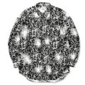 【40%OFF】CALEE/BATIK PATTERN OVER SHILHOUETTE L/S SH（BLACK）［オーバーシルエットシャツ-24春夏］