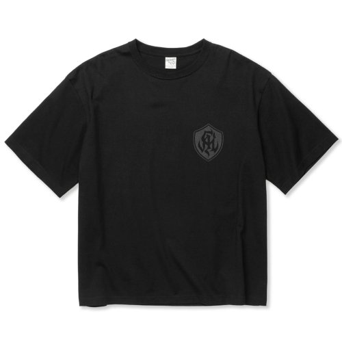他の写真1: 【30%OFF】CALEE/DROP SHOULDER S.V.D.S.H LOGO TEE ＜NATURALLY PAINT DESIGN＞（BLACK）［ドロップショルダープリントT-24春夏］
