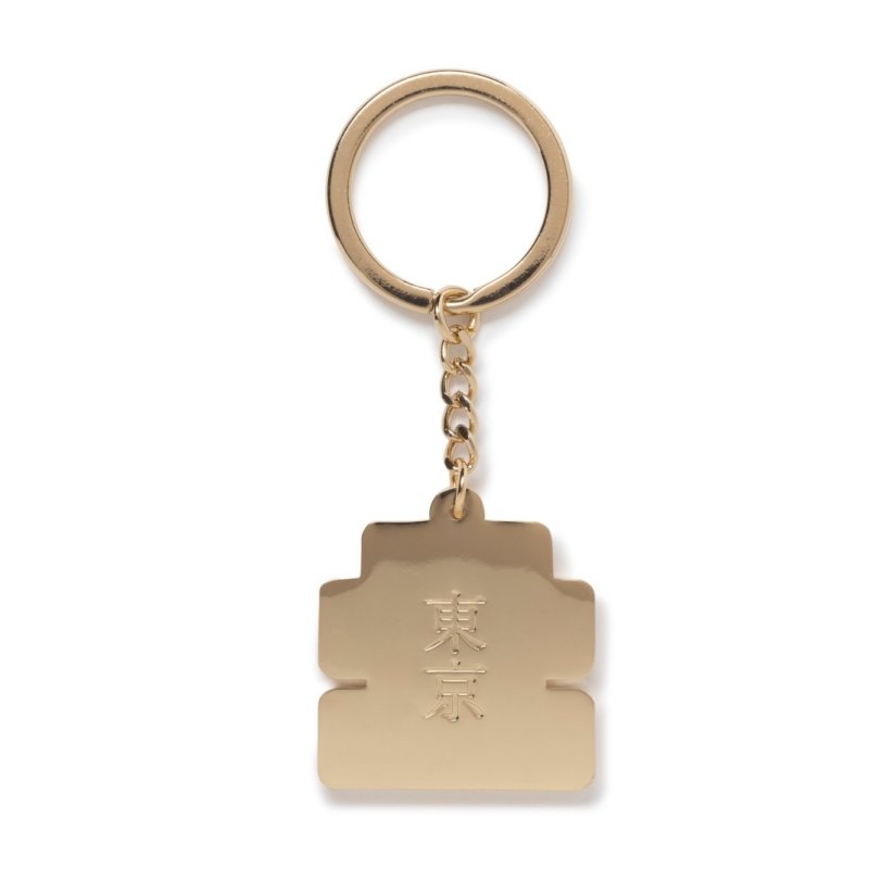 画像2: BlackEyePatch/RHINESTONED OG LABEL PLATED KEYCHAIN（GOLD）