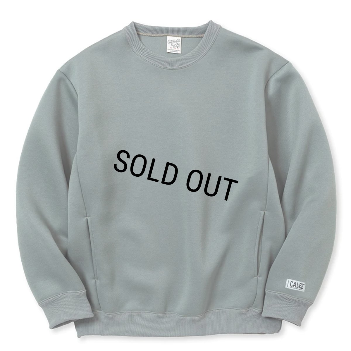 画像1: 【40%OFF】CALEE/MULTI WAY DOUBLE KNIT CREW NECK SW（BLUE GRAY）［クルーネックスウェット-23秋冬］ (1)