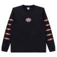 画像2: BlackEyePatch/SWEET CIGAR LABEL L/S TEE（BLACK） (2)