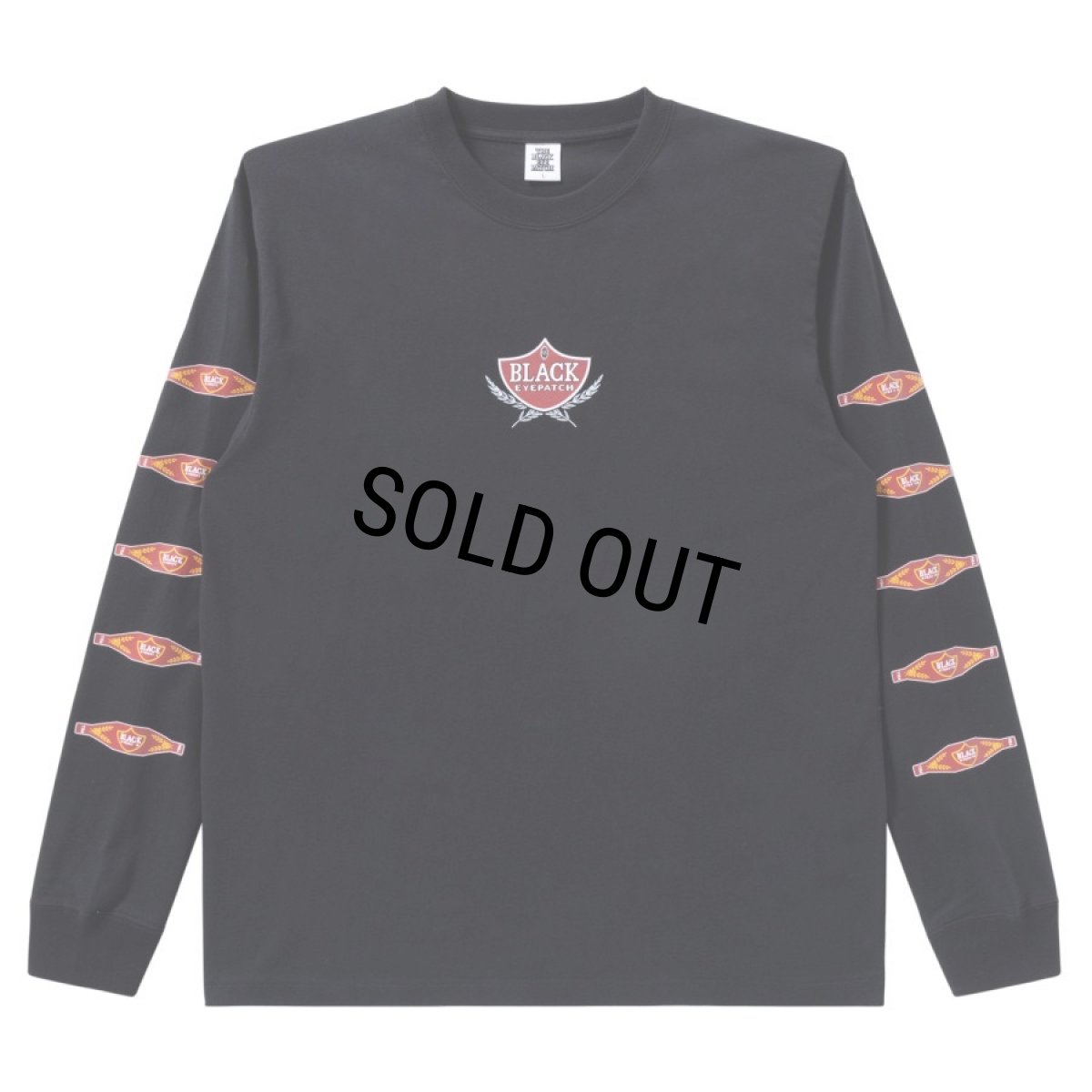 画像2: BlackEyePatch/SWEET CIGAR LABEL L/S TEE（BLACK） (2)
