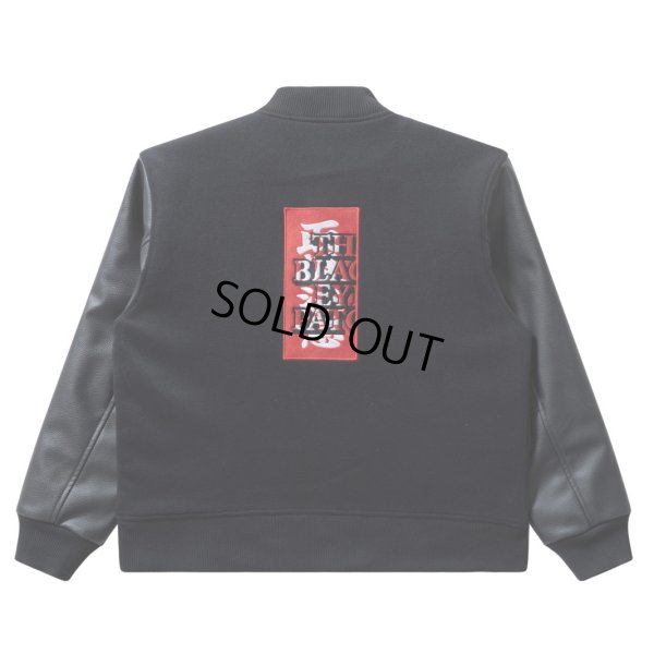 画像1: BlackEyePatch/KANJI LOGO HWC LABEL VARSITY JACKET（BLACK）