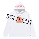 BlackEyePatch/BURNING OG LABEL HWC HOODIE（WHITE）