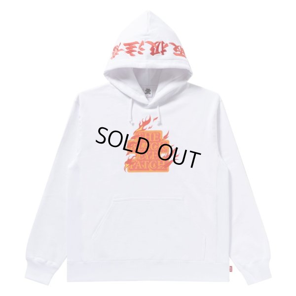 画像1: BlackEyePatch/BURNING OG LABEL HWC HOODIE（WHITE）