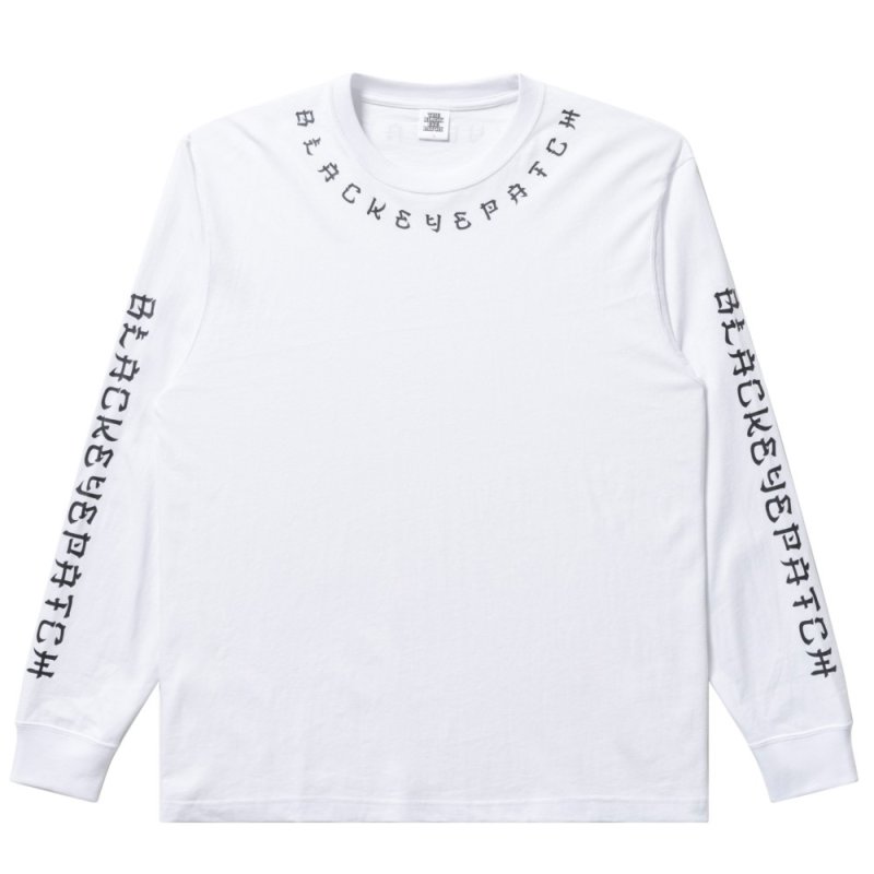 画像1: BlackEyePatch/KANJI L/S TEE (WHITE)