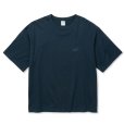 画像1: 【30%OFF】CALEE/EMBROIDERY DROP SHOULDER S/S TEE（NAVY）［ドロップショルダー刺繍T-24春夏］ (1)
