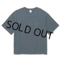 【30%OFF】CALEE/EMBROIDERY DROP SHOULDER S/S TEE（NAVY）［ドロップショルダー刺繍T-24春夏］