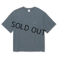 【30%OFF】CALEE/EMBROIDERY DROP SHOULDER S/S TEE（NAVY）［ドロップショルダー刺繍T-24春夏］