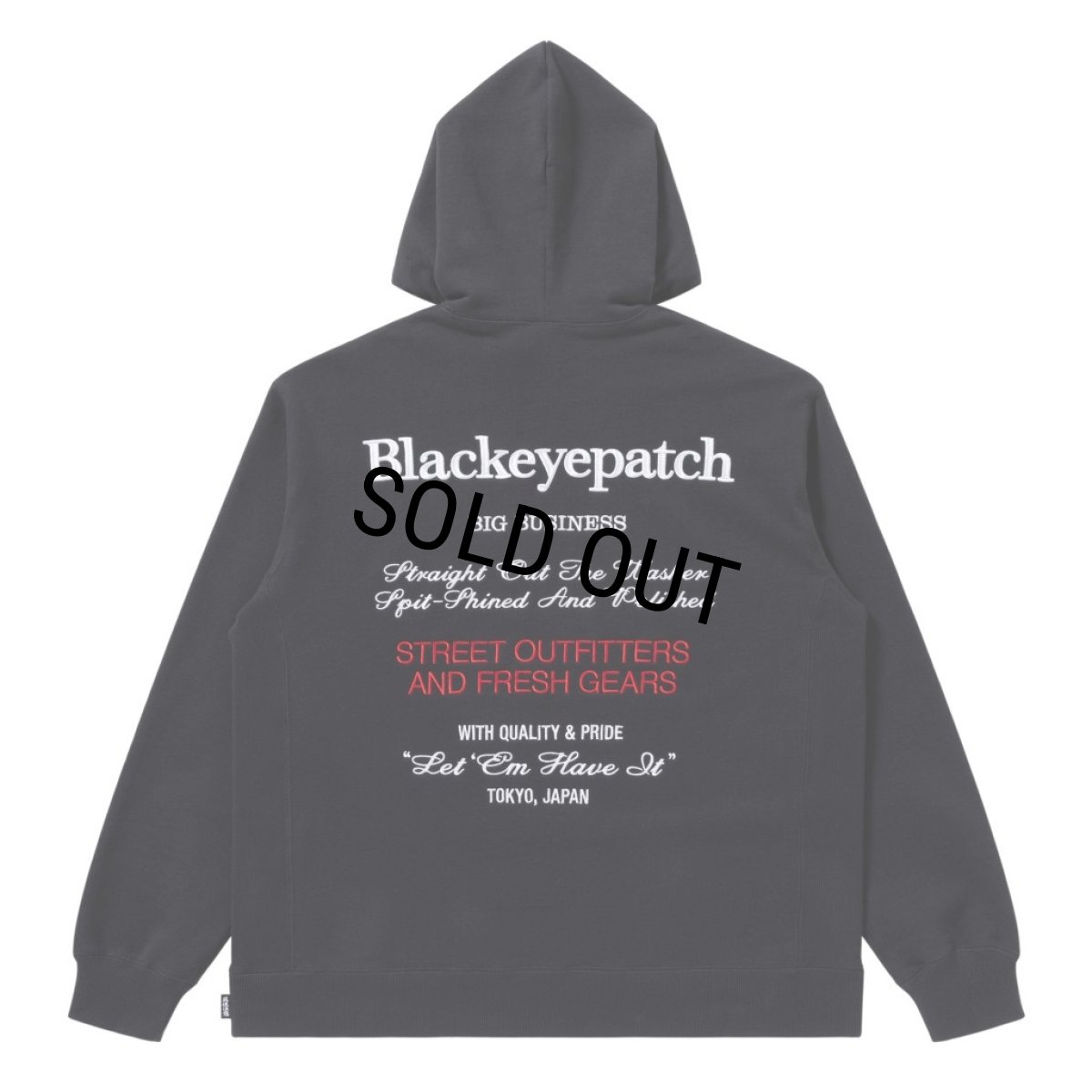 画像1: BlackEyePatch/BIG BUSINESS STATEMENT HOODIE（BLACK） (1)